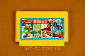Диски з відеоіграми Диски с видеоиграми ^/--/^ Картридж, NES, Dendy, Famicom, 80 /--/ in /--/ 1, KD-6051, 90 Tank, Lunar Ball, Super Mario - фото фото фото
