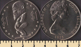 Австралія і Океанія Австралия и Океания ^/--/^ Кука острова 1 доллар 1973 ^_^^^ Кука острова 1 долар 1973 - фото фото фото