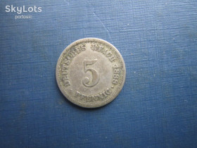 Німецька імперія (-) Германская империя (-) ^/--/^ Монета 5 пфенігів Німеччина імперія 1888 А ^_^^^ Монета 5 пфеннигов Германия империя 1888 А - фото фото фото