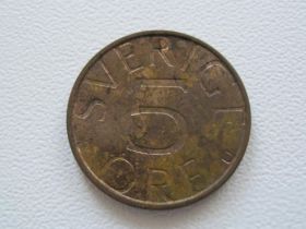 Швеція Швеция ^/--/^ Швеция 5 эре 1981 года 16631 ^_^^^ Швеція 5 ері 1981 16631 - фото фото фото