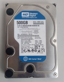 Жорсткі диски Жесткие диски ^/--/^ Жорсткий диск HDD WD BLUE 500 Gb 3.5 SATA-II      (7200 об.хв./16 мб.буфер)          (№30) ^_^^^ Жесткий диск HDD WD BLUE 500 Gb 3.5 SATA-II (7200 об.мин./16 мб.буфер) (No /--/ 30) - фото фото фото