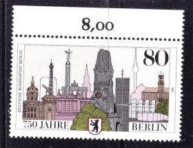 НДР, ФРН ГДР, ФРГ ^/--/^ Германия - Берлин  1987 г MNH -   архитектура ^_^^^ Німеччина - Берлін 1987 р MNH - архітектура - фото фото фото
