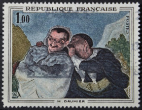 Інше Другое ^/--/^ Франция Живопись Оноре Домье  1966 ^_^^^ Живопис Оноре Дом'є 1966 - фото фото фото