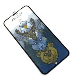Плівки для екранів Пленки для экранов ^/--/^ Защитное стекло AMULET iPhone XR Black ^_^^^ Захисне скло AMULET iPhone XR Black - фото фото фото