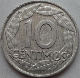 Іспанія Испания ^/--/^ Испания 10 сентимо 1949 состояние ^_^^^ Іспанія 10 вересня 1949 стан - фото фото фото