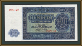 Німеччина Германия ^/--/^ Германия  (ГДР) 100 марок 1948 P-15  (15 /--/ b) UNC ^_^^^ Німеччина (НДР) 100 марок 1948 P-15 (15 /--/ b) UNC - фото фото фото
