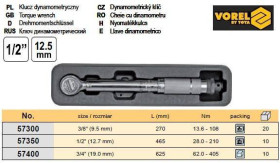Автоінструмент Автоинструмент ^/--/^ Ключ динамометрический 1/2 F /--/ 28-210 Nm l /--/ 465 мм VOREL-57350 ^_^^^ Ключ динамометричний Польща 1/2&amp;quot; F /--/ 28-210 Nm l /--/ 465 мм VOREL-57350 - фото фото фото