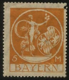 Веймарська республіка Веймарская республика ^/--/^ Германия -Bayern-1920 г. № 193  ^_^^^ Німеччина - Bayern-1920 р. No 193 - фото фото фото