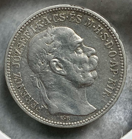 Австро-Угорщина Австро-Венгрия ^/--/^ Австро-Угорщина.  1 крона 1915 р. Угорський тип. ^_^^^ Австро-Венгрия. 1 крона 1915 г. Венгерский тип. - фото фото фото