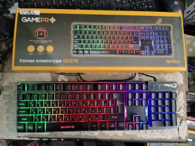 Клавіатури Клавиатуры ^/--/^ Игровая клавиатура с подсветкой RGB GamePro Nitro+ GK /--/ 576 USB № 25020715 ^_^^^ Ігрова клавіатура з підсвічуванням RGB GamePro Nitro+ GK /--/ 576 USB No 25020715 - фото фото фото