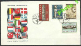 Інші країни Другие страны ^/--/^ Греция 1962 Европа НАТО флаги 4 /--/ м.КПД ^_^^^ Греція 1962 Європа НАТО прапори 4 /--/ м. ККД - фото фото фото