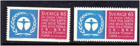 Скандинавія Скандинавия ^/--/^ ZM  Швеция 1972 г   - две марки ^_^^^ ZM Швеція 1972 MNH - дві марки - фото фото фото