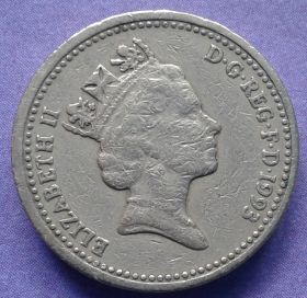 Єлизавета II (після ) Елизавета II (после ) ^/--/^ Великобритания 1993 1 фунт ^_^^^ Великобританія 1993 1 фунт - фото фото фото