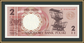 Польща Польша ^/--/^ Польша 2 злотых 1990 P-165  (165 /--/ b) UNC ^_^^^ Польща 2 злотих 1990 P-165 (165 /--/ b) UNC - фото фото фото