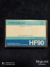 Касети Кассеты ^/--/^ Б/У Аудио кассетa DIPLOMAT HF /--/ 90 ^_^^^ Б/У Аудіо касета DIPLOMAT HF /--/ 90 - фото фото фото