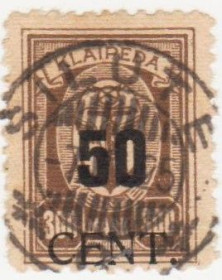 Скандинавія Скандинавия ^/--/^ Литва    (Мемель)  1923  г. № 198 гашеная ^_^^^ Литва (Мемель) 1923 р. No 198 гашена - фото фото фото