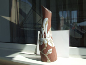 Статуетки, Скульптури, Фігурки, Фарфор Статуэтки, Скульптуры, Фигурки, Фарфор ^/--/^ Фаянс ваза декоративная индивидуальный заказ раз. 40 х 12 см. 1990 гг. ^_^^^ Фаянс ваза декоративне індивідуальне замовлення раз. 40 х 12 см. 1990 рр. - фото фото фото