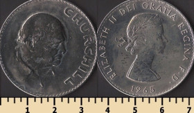 Єлизавета II (після ) Елизавета II (после ) ^/--/^ Великобритания 1 крона 1965 ^_^^^ Велика Британія 1 крона 1965 - фото фото фото