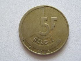 Бельгія Бельгия ^/--/^ Бельгия 5 франков 1986 года BELGIE #9399 ^_^^^ Бельгія 5 франків 1986 року BELGIE #9399 - фото фото фото