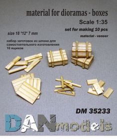 Інше Другое ^/--/^ Danmodel 35233 -материал для диорам - Набор для изготовления 10 деревянных ящиков. ^_^^^ Danmodel 35233 - матеріал для діорам - Набір для виготовлення 10 дерев'яних ящиків. - фото фото фото