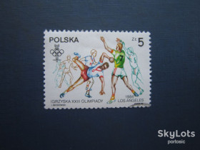 Спорт Спорт ^/--/^ Марка Польща 1984 спорт олімпіада гандбол гаш ^_^^^ Марка Польша 1984 спорт олимпиада гандбол гаш - фото фото фото