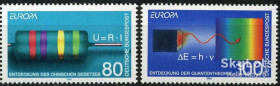 НДР, ФРН ГДР, ФРГ ^/--/^ ФРГ 1994 Европа СЕРТ наука Mi 1732-1733 MNH ^_^^^ ФРН 1994 Європа СЕРТ наука Mi 1732-1733 MNH - фото фото фото