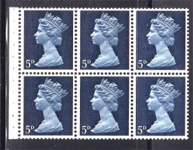 Великобританія Великобритания ^/--/^ Великобритания  197.. г MNH - HM QE-II -  стандарт - лист из буклета - ^_^^^ Великобританія 197. г MNH - HM QE-II - стандарт - лист з буклету - фото фото фото