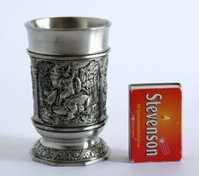 Кухонне начиння, посуд, столове срібло Кухонная утварь, посуда, столовое серебро ^/--/^ Оловянный бокал Песнь о Нибелунгах 150 мл пр-во BMF Germany ^_^^^ Олов'яний келих Пісня про Нібелунгів 150 мл пр-во BMF Germany - фото фото фото