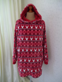 Худі, толстовки Худи, толстовки ^/--/^ Prom             ( L / XL - 48 / 52 р ) PRIMARK Домашний флисовый худи свитер  с капюшоном Оверсайз Б / У ^_^^^ Prom ( L / XL - 48 / 52 р ) PRIMARK Домашній флісовий худі светр з капюшоном Оверсайз Б / У - фото фото фото