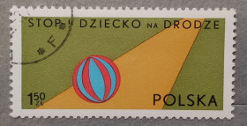 Польща Польша ^/--/^ Польша 1977 г - Безопасность движения. Стоп! Ребенок в дороге! гаш ^_^^^ Польща 1977 р. - безпека руху. Стоп! Дитина в дорозі! гаш - фото фото фото