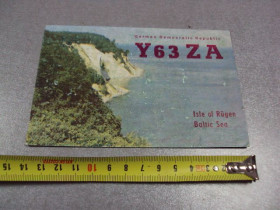 СРСР СССР ^/--/^ карточка радиообмена QSL isle of rügen baltic sea рюген германия №2386 ^_^^^ QSL isle of rügen baltic sea рюген германія No /--/ 2386 - фото фото фото