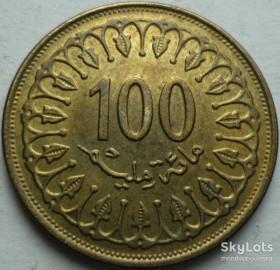Туніс Тунис ^/--/^ Тунис 100 миллимов 1993 состояние 11/08 /--/ т /--/ 0 ^_^^^ Туніс 100 мілімов 1993 стан 11/08 /--/ т /--/ 0 - фото фото фото