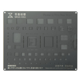 Мікросхеми Микросхемы ^/--/^ Трафарет BGA MEGA-IDEA BZ /--/ 33 для iPhone 12 / iPhone 12 Pro / iPhone 12 Pro Max / IC=074 - фото фото фото