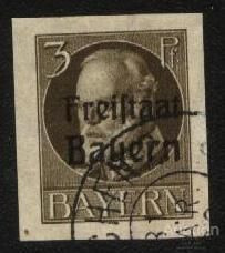 Веймарська республіка Веймарская республика ^/--/^ Германия -Bayern-1920 г. № 152 В гашеная ^_^^^ Німеччина - Bayern-1920 р. No 152 У гашена - фото фото фото