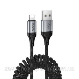 Тримачі мобільних, накладки Держатели мобильных, накладки ^/--/^ USB lightning Кабель витой в авто (пружина) - фото фото фото