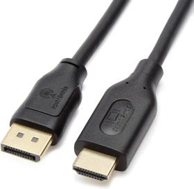 Кабелі та перехідники Кабели и переходники ^/--/^ Amazon Basics - Кабель DisplayPort на HDMI 1.8 м, 4 /--/ K 30 Гц, для монітора, телевізора та проєктора ^_^^^ Amazon Basics - Кабель DisplayPort на HDMI 1.8 м, 4 /--/ K 30 Гц, для монитора, телевизора и проектора - фото фото фото