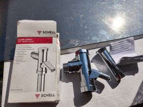 Крани, змішувачі Краны, смесители ^/--/^ * германия Schell наружный смывной клапан   (нажимной/рычажный промывной или медицинский/общественный смыватель) для унитазов немецкого производителя Schell, модель Schellomat WC-Spülarmatur DN 20 ^_^^^ германія Schell зовнішній змивний клапан (натискний/важільний промивний або медичний/громадський змивач) для унітазів німецького виробника Schell, модель Schellomat WC-Spülarmatur DN 20 - фото фото фото