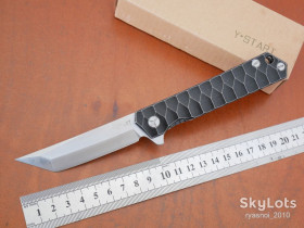 Ножі, мультітули Ножи, мультитулы ^/--/^ Y-START LK /--/ 5011 Qwaiken, 440 /--/ C satin, Titanium alloy     (TC /--/ 4), подшипник, Tactical, Flipper, EDC, Frame Lock, Люкс! ^_^^^ Y-START LK /--/ 5011 Qwaiken, 440 /--/ C satin, Titanium alloy (TC /--/ 4), підшипник, Tactical, Flipper, EDC, Frame Lock, Люкс! - фото фото фото