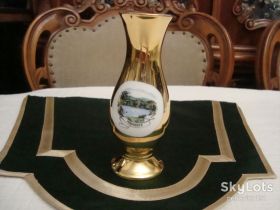 Кухонне начиння, посуд, столове срібло Кухонная утварь, посуда, столовое серебро ^/--/^ Ваза Вазочка Позолота Фарфор Бавария Германия ^_^^^ Ваза Вазочка Позолота Фарфор Баварія Німеччина - фото фото фото