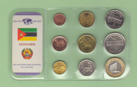 Мозамбік Мозамбик ^/--/^ Набор монет МОЗАМБИК из серии - Das Geld Der Welt блистер запайка пластик набір блістер МОЗАМБІК ^_^^^ Набор монет МОЗАМБИК из серии - Das Geld Der Welt блистер запайка пластик набор блистер МОЗАМБИК - фото фото фото