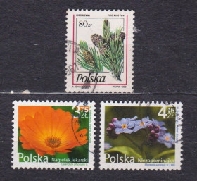 Польща Польша ^/--/^ ФЛОРА =  ПОЛЬЩА = марки 1995, 2009, 2010 р. = гаш. + ^_^^^ ФЛОРА = Польша = марки 1995, 2009, 2010 г. = гаш. + + - фото фото фото