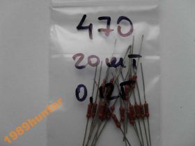 Резистори Резисторы ^/--/^ Резисторы 470 Ом 0,125 Вт (20 /--/ шт.) ^_^^^ Резистори 470 Ом 0,125 Вт (20 /--/ шт.) - фото фото фото