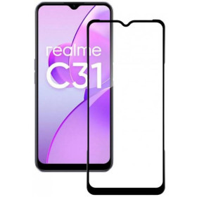 Чохли, бампера Чехлы, бампера ^/--/^ Захисне скло LUX для Realme C /--/ 31 Full Сover чорний 0,3 мм в упаковці ^_^^^ Защитное стекло LUX для Realme C /--/ 31 Full Сover черный 0,3 мм в упаковке - фото фото фото
