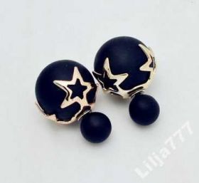 Сережки Серьги ^/--/^ Серьги пусеты чёрные ^_^^^ Сережки пусети чорні - фото фото фото