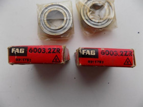 Інші автозапчастини Другие автозапчасти ^/--/^ Подшипник FAG 6003.2 /--/ ZR новый цена за 1 шт ^_^^^ Підшипник FAG 6003.2 /--/ ZR новий ціна за 1 шт - фото фото фото