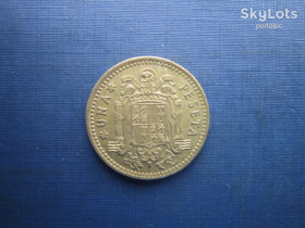 Іспанія Испания ^/--/^ Монета 1 песета Іспанія 1966  (1975 в зірочці) ^_^^^ Монета 1 песета Испания 1966 (1975 в звездочке) - фото фото фото