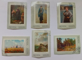 СРСР - СССР - ^/--/^ СССР 1971 Государственная Третьяковская галерея, гашеные (I) ^_^^^ СРСР 1971 Державна Третьяковська галерея, гашені (I) - фото фото фото