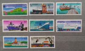 Транспорт Транспорт ^/--/^ Польша 1976 г - польские морские порты ^_^^^ Польща 1976 — польські морські порти - фото фото фото