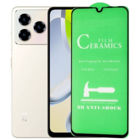 Чохли, бампера Чехлы, бампера ^/--/^ Захисне скло-плівка Fiji Ceramics для ZTE Blade A /--/ 76 повна проклейка чорний ^_^^^ Защитное стекло-пленка Fiji Ceramics для ZTE Blade A /--/ 76 полная проклейка черный - фото фото фото