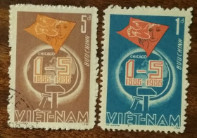 В'єтнам Вьетнам ^/--/^ Вьетнам 100-летие Первомая 1986 ^_^^^ В'єтнам 100-річчя Перша 1986 - фото фото фото
